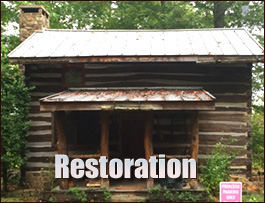 Historic Log Cabin Restoration  Maiden, North Carolina
